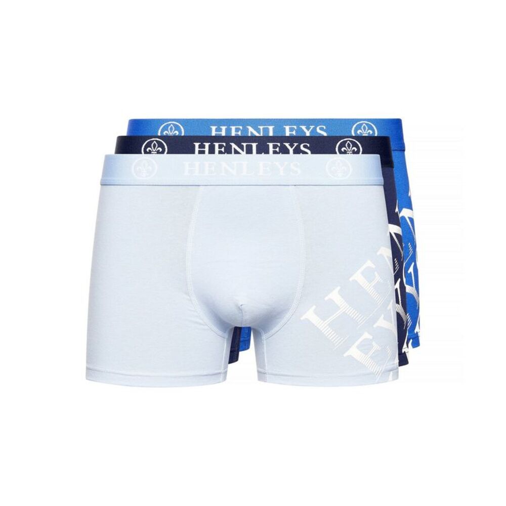 Henleys Mens Tringles Boxer Shorts (Pack of 3) / Multicolored